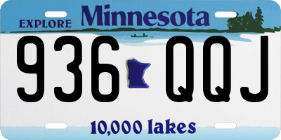 MN license plate 936QQJ
