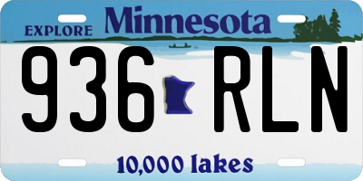 MN license plate 936RLN