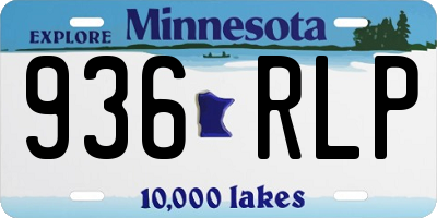 MN license plate 936RLP