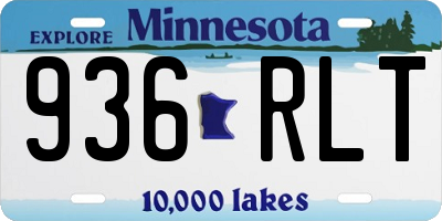 MN license plate 936RLT