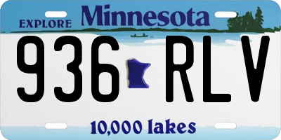 MN license plate 936RLV
