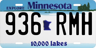 MN license plate 936RMH