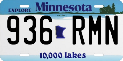 MN license plate 936RMN