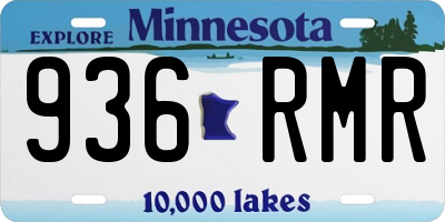 MN license plate 936RMR