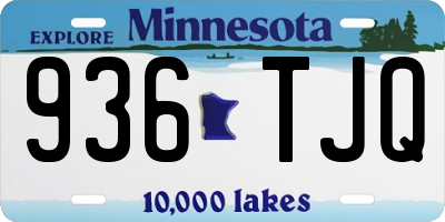 MN license plate 936TJQ