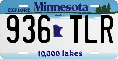 MN license plate 936TLR