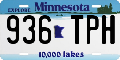 MN license plate 936TPH