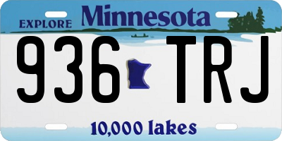 MN license plate 936TRJ
