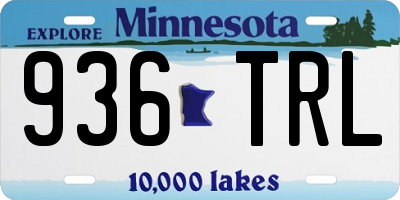 MN license plate 936TRL