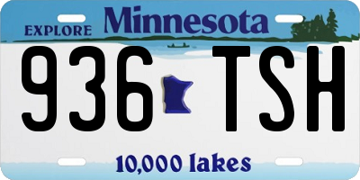 MN license plate 936TSH