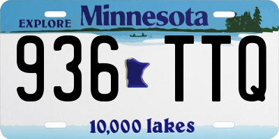 MN license plate 936TTQ