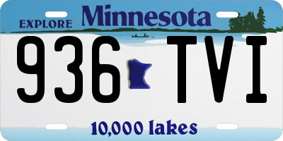 MN license plate 936TVI