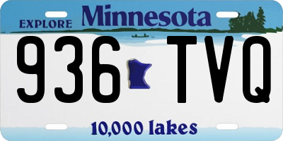 MN license plate 936TVQ
