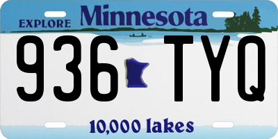 MN license plate 936TYQ