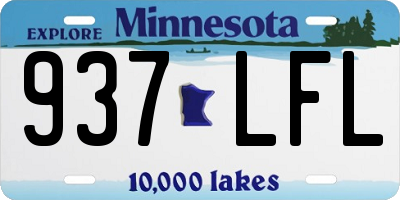 MN license plate 937LFL
