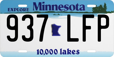 MN license plate 937LFP