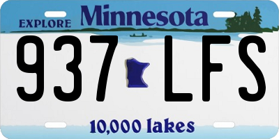 MN license plate 937LFS