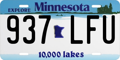 MN license plate 937LFU