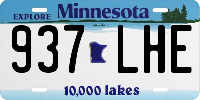 MN license plate 937LHE