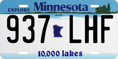 MN license plate 937LHF
