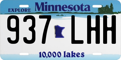 MN license plate 937LHH