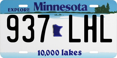 MN license plate 937LHL