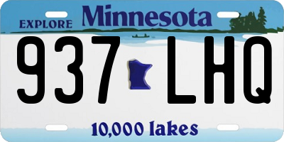 MN license plate 937LHQ
