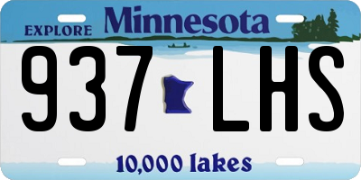 MN license plate 937LHS