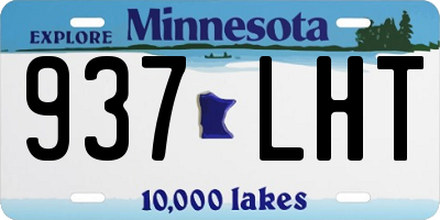 MN license plate 937LHT