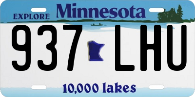 MN license plate 937LHU