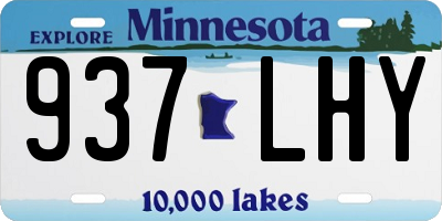 MN license plate 937LHY