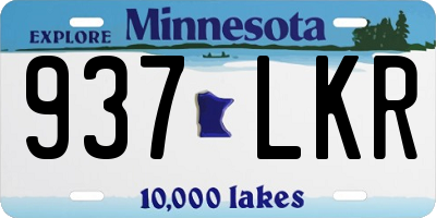 MN license plate 937LKR