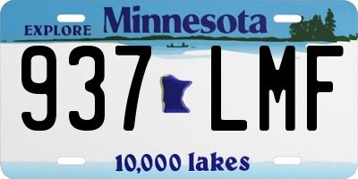 MN license plate 937LMF