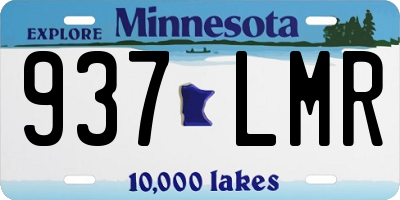 MN license plate 937LMR