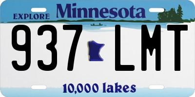 MN license plate 937LMT