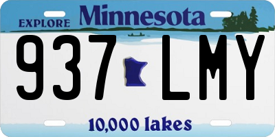 MN license plate 937LMY