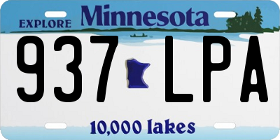MN license plate 937LPA