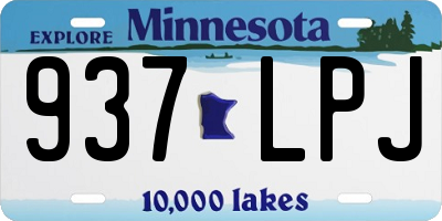 MN license plate 937LPJ