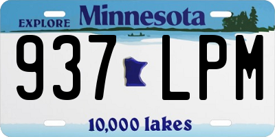 MN license plate 937LPM