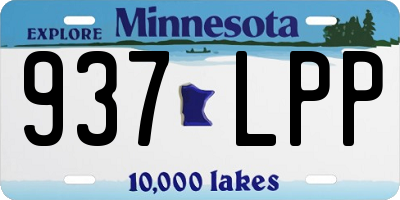MN license plate 937LPP