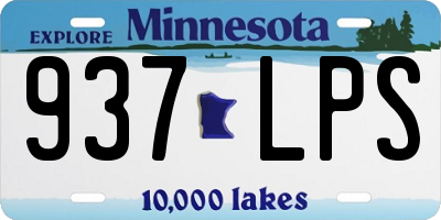 MN license plate 937LPS