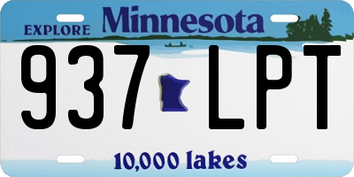MN license plate 937LPT