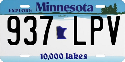 MN license plate 937LPV