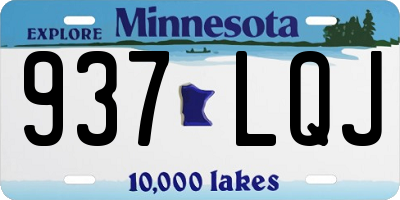 MN license plate 937LQJ