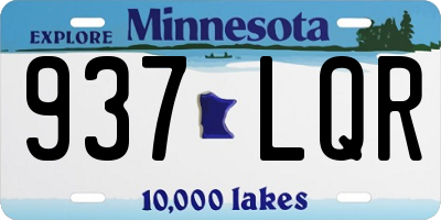 MN license plate 937LQR
