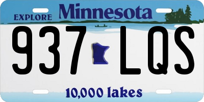 MN license plate 937LQS