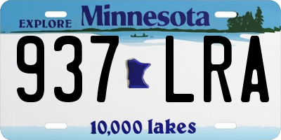 MN license plate 937LRA