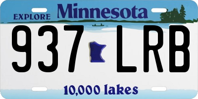 MN license plate 937LRB