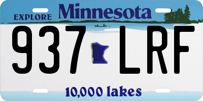 MN license plate 937LRF