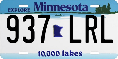 MN license plate 937LRL